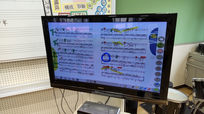 音楽の授業の様子