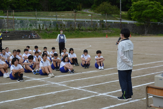 全校生に挨拶