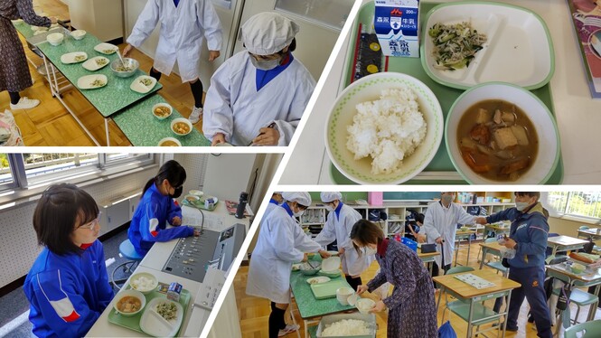 給食の様子