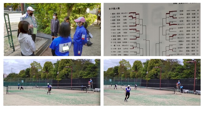 テニス部試合の様子