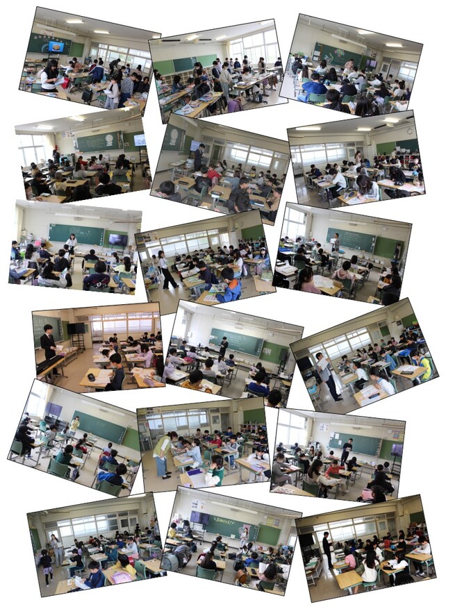 新学期初日のクラスの様子