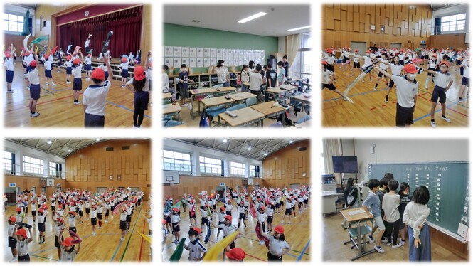 運動会の練習の様子