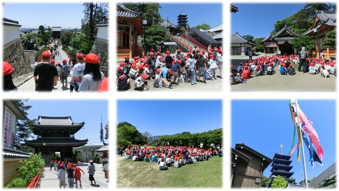 校区探検の様子