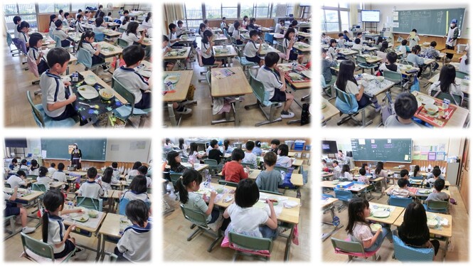 学校給食の様子