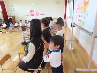 誕生会の写真