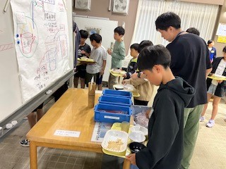 食事の片づけ