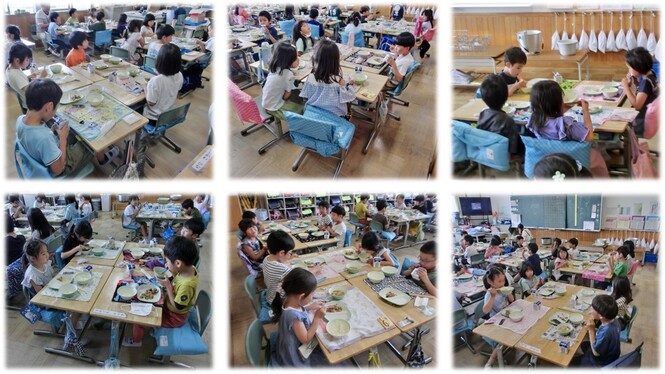 学校給食の様子