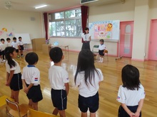 誕生会の写真