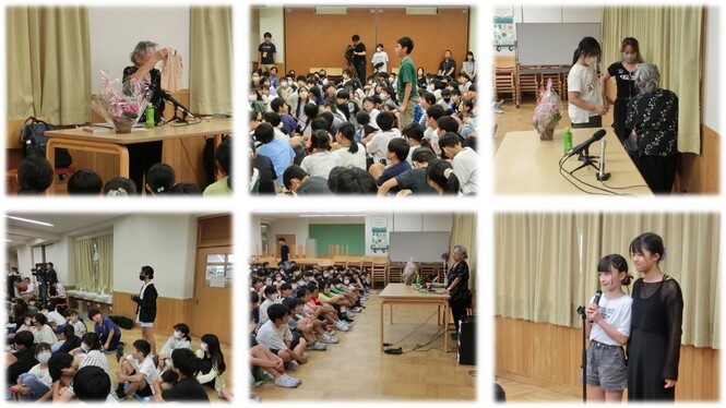 近藤紘子さんによる被爆体験講話の様子