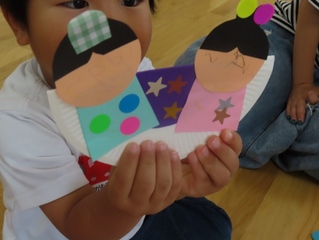 子どもが作った七夕飾りの写真