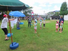 わくわくタイムに参加している子どもたちの写真