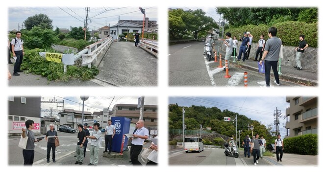 通学路安全点検の様子