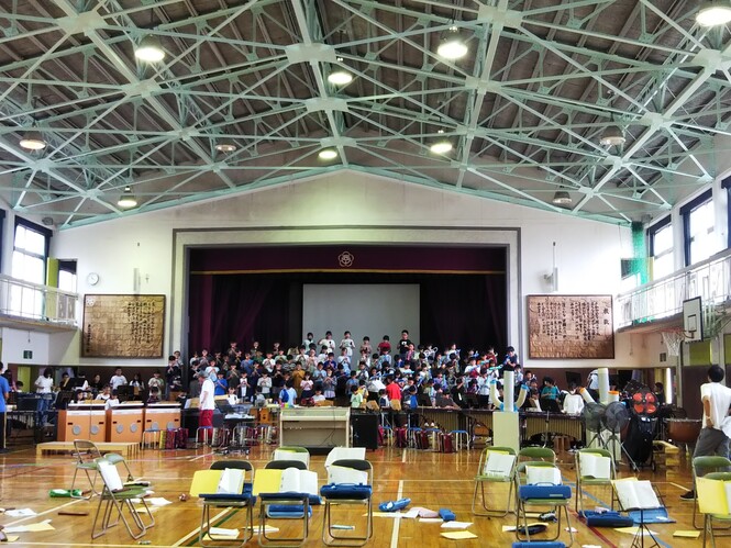 4年生音楽会の練習