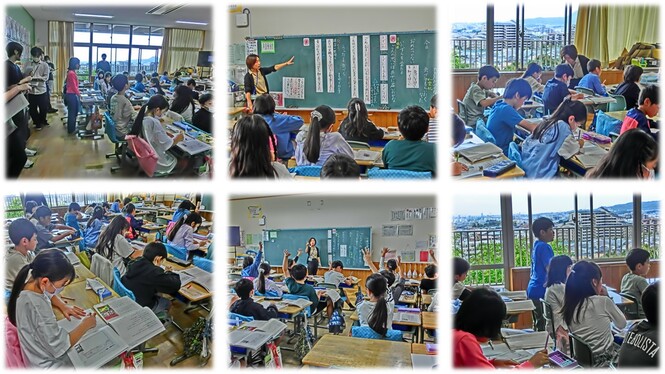 学団研究授業の様子