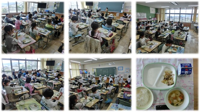 給食の様子