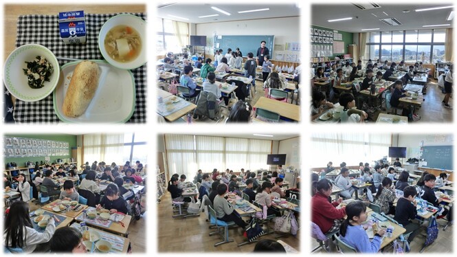 学校給食の様子