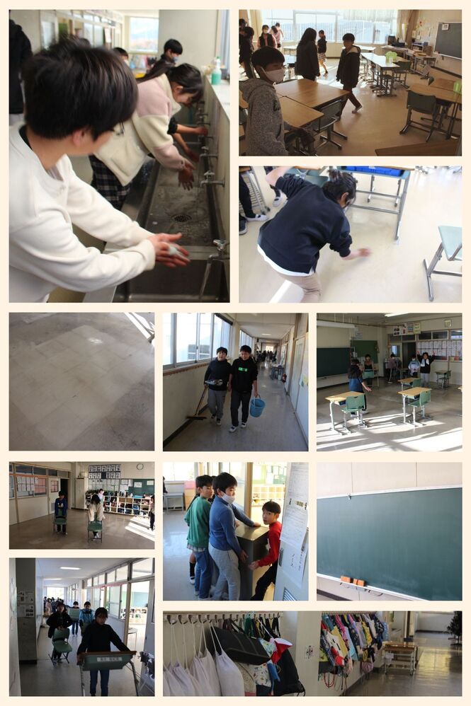 2学期末大そうじの様子