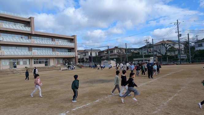 地震避難訓練