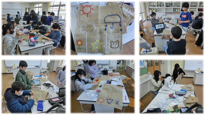 家庭科の実習の様子