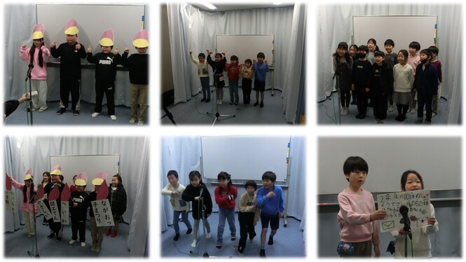 6年生のを送る会の様子