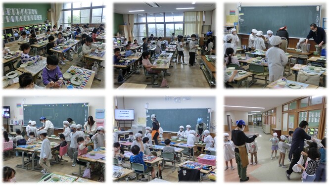 1年生の給食の様子