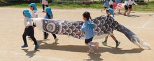 一緒に泳がせたよ