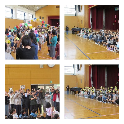 1年生を迎える会の様子