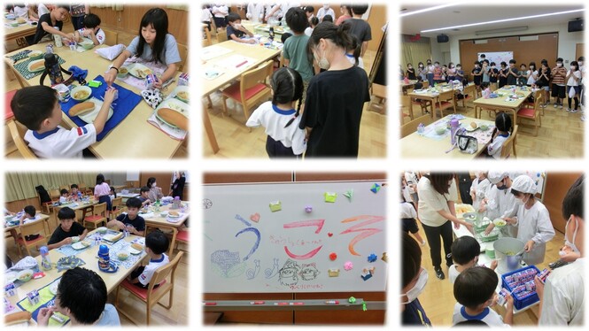 幼稚園との交流会の様子