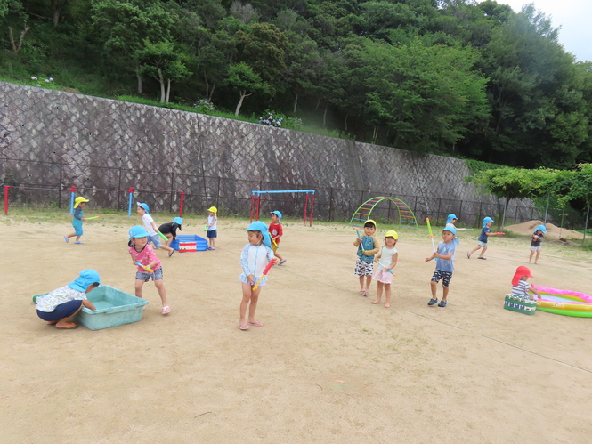 水遊び