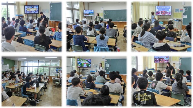 関西学院大学の学生による特別授業の様子
