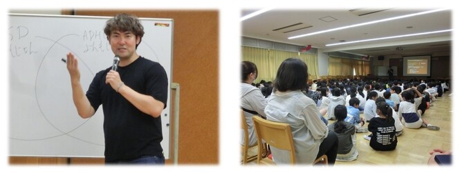 石原ドクターによる出前授業の様子