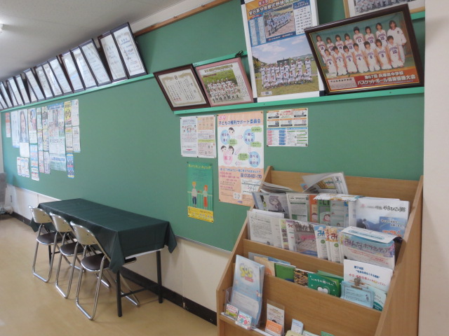 体育館への通路