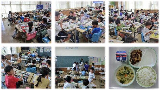 給食の様子