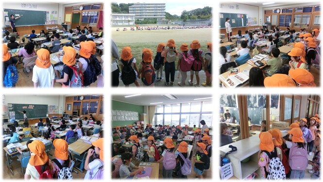 なかよし保育園の学校見学の様子