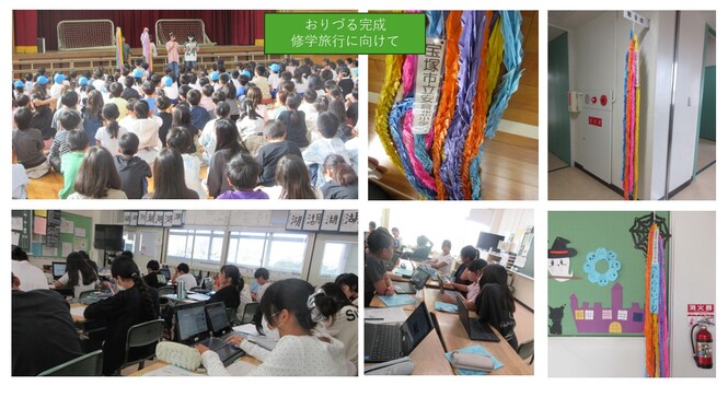 全校朝会の様子