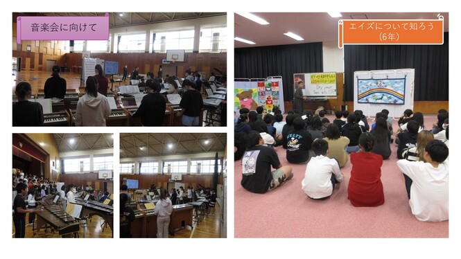 音楽会の練習の様子