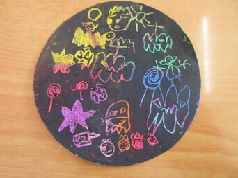 スクラッチアートの写真