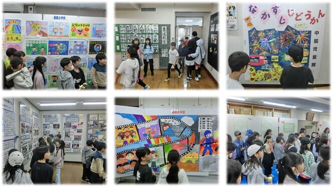 解放文化祭の見学の様子