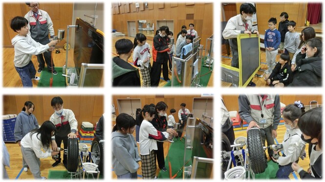 ダイハツモノ作り体験授業の様子