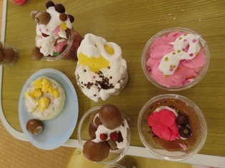 子どもたちが作ったスイーツの写真