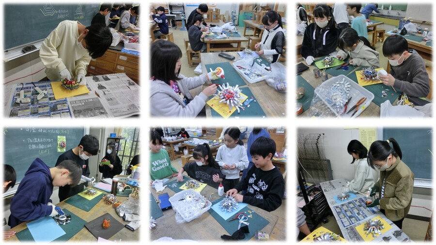 図工の時間の様子