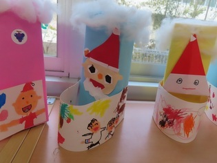 子どもたちが作ったブーツの写真