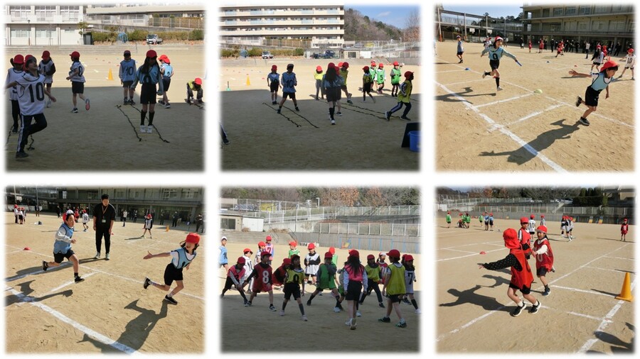 体育の研究授業の様子