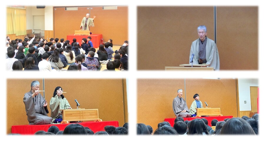 出前落語教室の様子