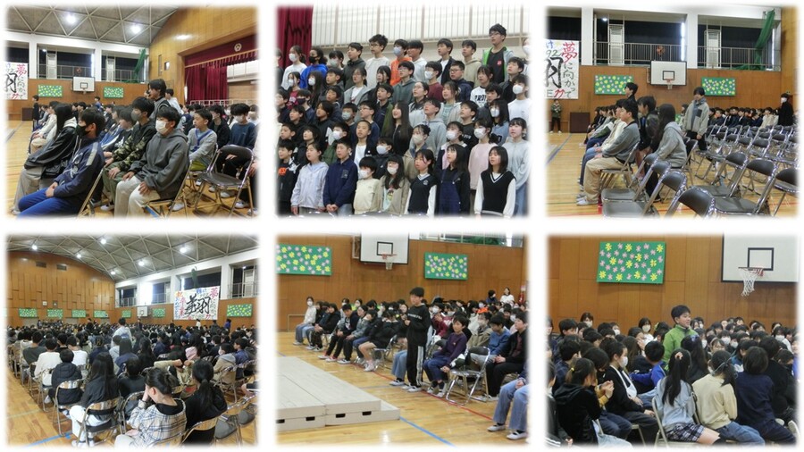 卒業式のリハーサルの様子