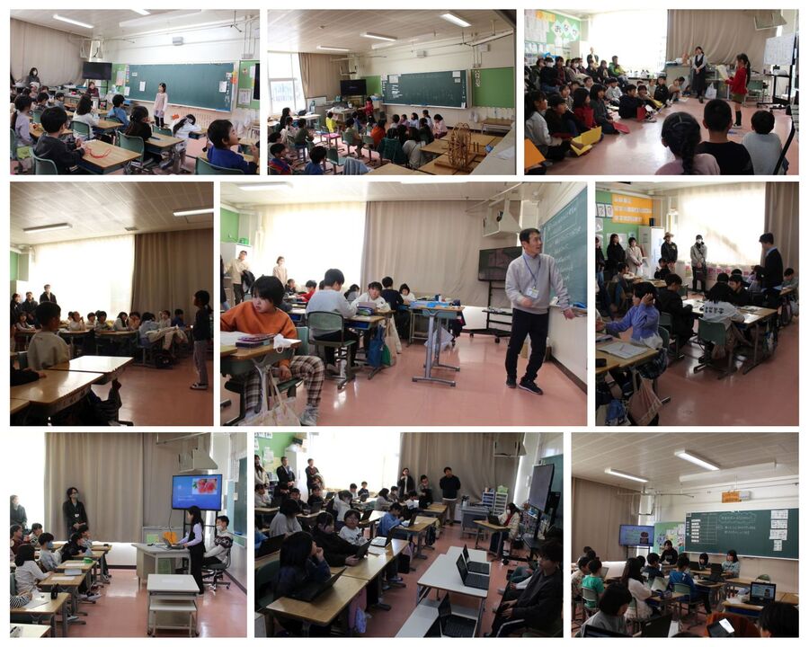 今年度最後の参観日の様子