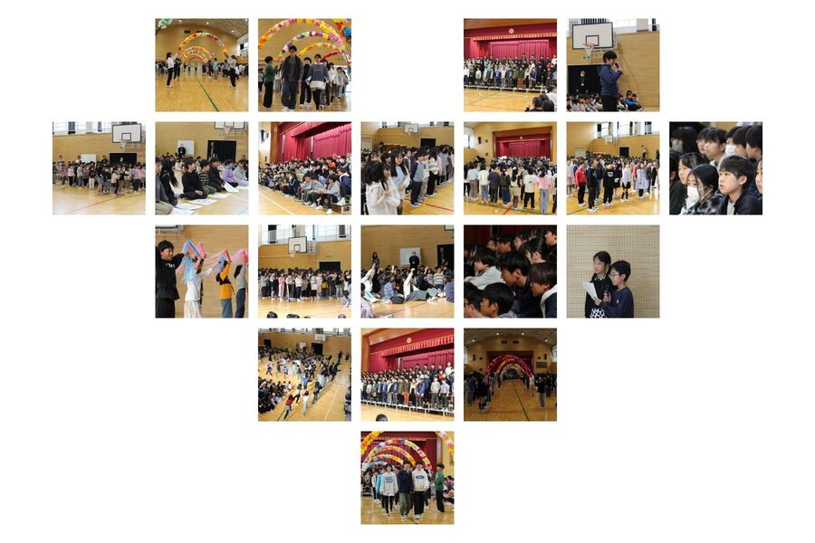 「6年生を送る会」の様子