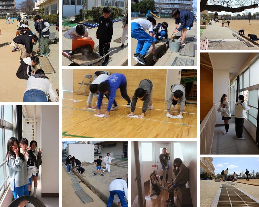 6年生の奉仕活動の様子