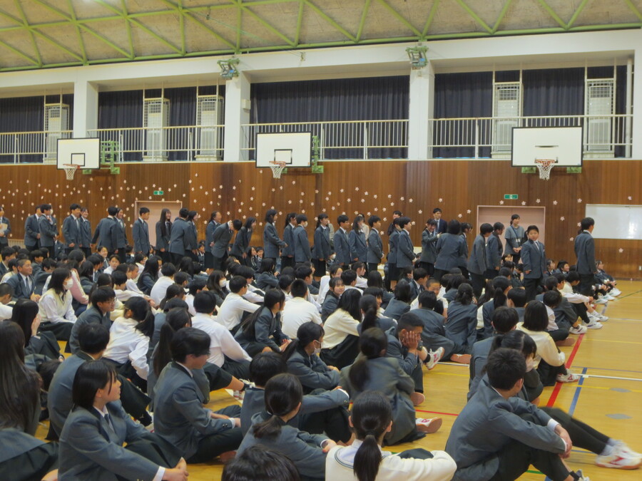 クラス対抗あいさつ