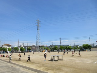 運動場の写真